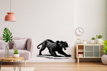 Load image into Gallery viewer, Panther Wall Decal – Modern Animal Wall Art, Jungle Safari Wall Sticker for Living Room, Bedroom &amp; Office Decor 586LU