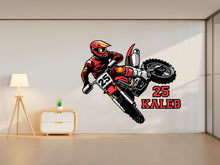 Load image into Gallery viewer, Motocross Wall Decor, Motocross Wall Decals, Ride Wall Art, Stickers Bedroom Motocross Wall Vinyl Nursery Wall Decals Art 560RS