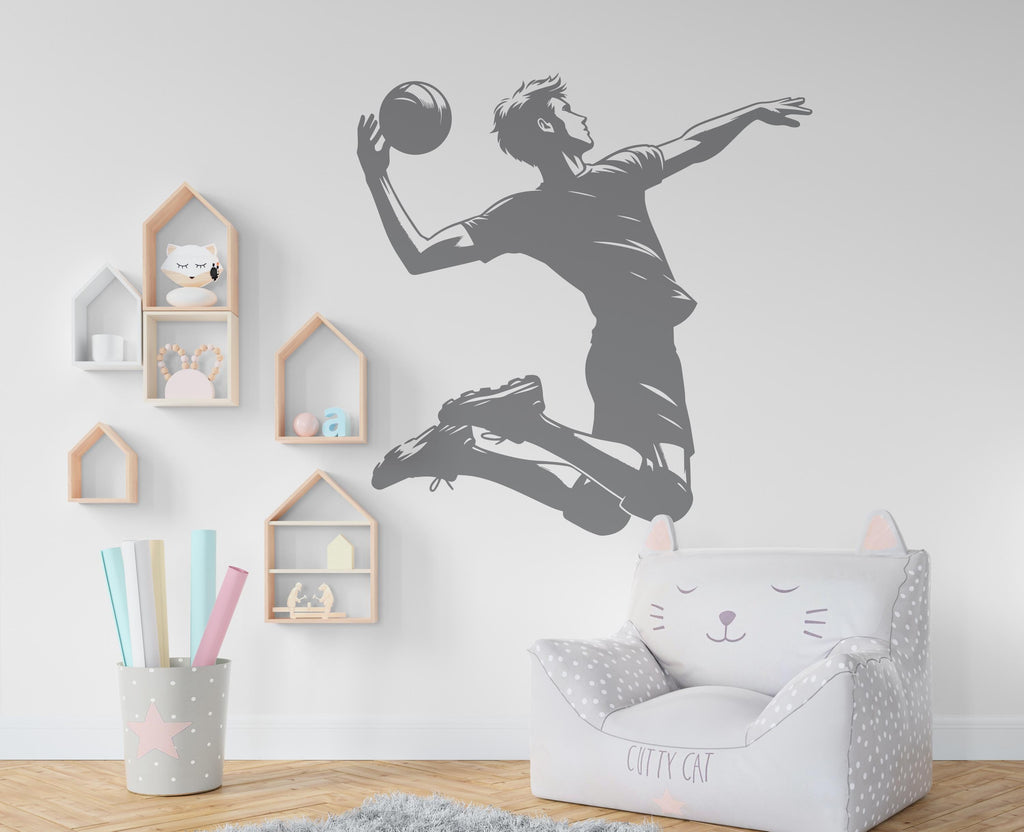 Volleyball Boy wall decal Sport Wall Decal Kids Volleyball Decal Personalized Gifts wall Vinyl Wall Sticker Boy Room 572RS