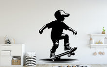 Load image into Gallery viewer, Skateboarder Wall Decal, Skate Wall sticker, Skateboarder wall art Kids room Decal 109DE