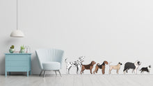 Load image into Gallery viewer, Dog wall decal Dog decor Dog kids Dog wall art Decal Dog Lover Animals Pet wall decal Dog Themed Wall decor Wall Decals Stickers Vinyl 616LU