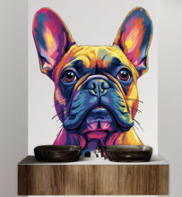 Load image into Gallery viewer, French Bulldog Dog wall decal Dog decor Dog kids Dog wall art Decal Dog Lover Animals Dog Wall Bathroom Wall Decals Stickers Vinyl 102DE