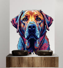 Load image into Gallery viewer, Labrador Dog wall decal Dog decor Dog kids Dog wall art Decal Dog Lover Animals Dog Wall Bathroom Wall Decals Stickers Vinyl 103DE