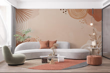 Load image into Gallery viewer, Boho Abstract Wallpaper – Neutral Earth Tones, Minimalist Aesthetic, Modern Wall Mural, Terracotta &amp; Beige Wall Decor 615RS