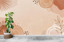 Load image into Gallery viewer, Boho Abstract Wallpaper – Neutral Earth Tones, Minimalist Aesthetic, Modern Wall Mural, Terracotta &amp; Beige Wall Decor 615RS