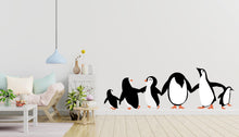 Load image into Gallery viewer, Penguins wall decal Penguins set wall art Animals Wall Vinyl stickers Arctic animals wall sticker decor nursery wall art penguin mural 592LU
