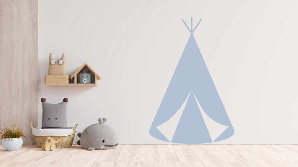 Teepee Wall Decal Home Headboard Color Block, Boho Wall Decal, Bed Headboard Sticker, Headboard Wall Decal, Arch Wall Decal, Nursery 593RS