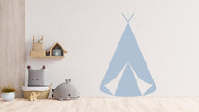 Load image into Gallery viewer, Teepee Wall Decal Home Headboard Color Block, Boho Wall Decal, Bed Headboard Sticker, Headboard Wall Decal, Arch Wall Decal, Nursery 593RS