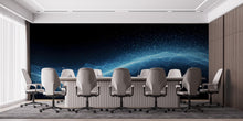 Load image into Gallery viewer, Digital wave wallpaper, Technology wall mural, Tech wallpaper, Office Decor, Business Wall Decal, Wall Art Office 598RS