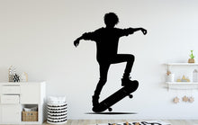 Load image into Gallery viewer, Skateboarder Wall Decal, Skate Wall sticker, Skateboarder wall art Kids room Decal 106DE