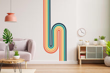 Load image into Gallery viewer, Vintage Stripe Wall Decal Stripe Vinyl Sticker Nursery Wall Decor Kids Playroom Boys Room Wall Art Stripe Bedroom Mural Sticker 604RS