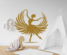 Load image into Gallery viewer, Ballerina Wall Decor, Ballerina Wall Decal, Girl room Ballerina Wall Art, Custom name Ballerina Dance Wall Sticker, Vinyl 636RS