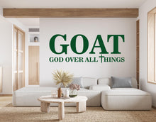 Load image into Gallery viewer, God Over all Things, Religious Wall Sign, Christian Wall Words, Church Sanctuary Wall Art, Church Wall Decor, Religious Wall Art 642RS