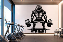 Load image into Gallery viewer, Gator Gym Wall Decor Gator Fitness Wall Art Gym Wall Decals Gator Wall Decal Crossfit Gifts Home Gym Wall Sticker Gym 646RS