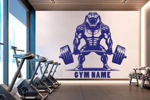 Load image into Gallery viewer, Gator Gym Wall Decor Gator Fitness Wall Art Gym Wall Decals Gator Wall Decal Crossfit Gifts Home Gym Wall Sticker Gym 646RS