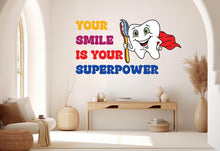 Load image into Gallery viewer, Dental wall decor Smile Dental Stickers Dental Clinic Wall Decal Door Wall Sticker Dental Clinic Wall Décor Tooth wall decal Art 647RS