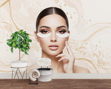 Load image into Gallery viewer, Eyelashes Beauty Salon wallpaper, Beautiful women wall mural, Salon wallpaper, Office Decor, Business Wall Decal, Wall Art Office 654RS