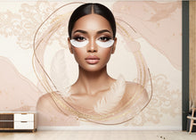 Load image into Gallery viewer, Eyelashes Beauty Salon wallpaper, Beautiful women wall mural, Salon wallpaper, Office Decor, Business Wall Decal, Wall Art Office 655RS