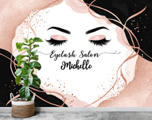 Load image into Gallery viewer, Eyelashes Beauty Salon wallpaper, Beautiful women wall mural, Salon wallpaper, Office Decor, Business Wall Decal, Wall Art Office 656RS