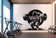 Load image into Gallery viewer, Astronaut Gym Wall Decal Astronaut fitness Decor Workout Art Vinyl Gym Wall Stickers Bedroom Gym Workout Girl Motivation Crossfit 657RS