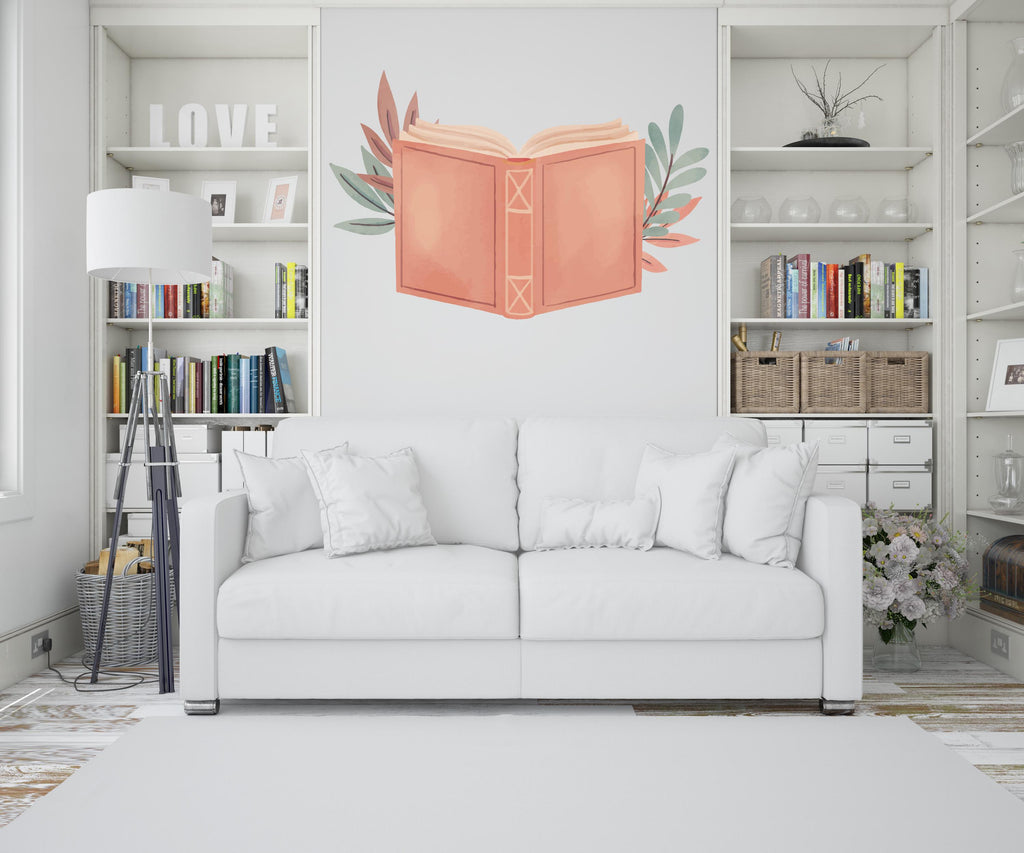 Library vinyl wall art decals, Books wall decor, library wall decal, education decals, reading room, nurseries, school, kids gifts 638LU