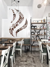 Load image into Gallery viewer, Coffee Vinyl Sticker Decal, Coffee Stickers, Coffee Shop Wall Decor, Coffee Shop Wall Art Decal, Bar Restaurant Decor, Kitchen Decals 645LU