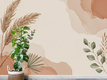 Load image into Gallery viewer, Boho Abstract Wallpaper – Neutral Earth Tones, Minimalist Aesthetic, Modern Wall Mural, Terracotta &amp; Beige Wall Decor 663RS