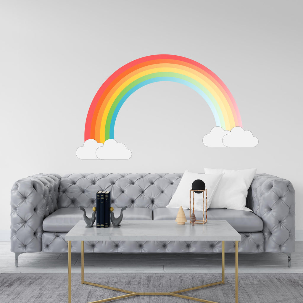 Rainbow wall decal Rainbow decor Rainbow kids Rainbow wall art Decal Rainbow Wall Bathroom Wall Decals Stickers Vinyl 003EP