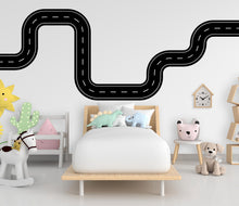 Load image into Gallery viewer, Road wind Wall Decal Highway Vinyl Sticker Track Route Wall Decor Kids Playroom Boys Room Wall Art Automotive Bedroom Mural Sticker 657LU