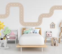 Load image into Gallery viewer, Road wind Wall Decal Highway Vinyl Sticker Track Route Wall Decor Kids Playroom Boys Room Wall Art Automotive Bedroom Mural Sticker 657LU