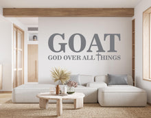 Load image into Gallery viewer, God Over all Things, Religious Wall Sign, Christian Wall Words, Church Sanctuary Wall Art, Church Wall Decor, Religious Wall Art 642RS