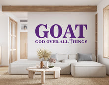 Load image into Gallery viewer, God Over all Things, Religious Wall Sign, Christian Wall Words, Church Sanctuary Wall Art, Church Wall Decor, Religious Wall Art 642RS