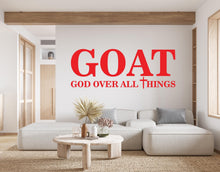 Load image into Gallery viewer, God Over all Things, Religious Wall Sign, Christian Wall Words, Church Sanctuary Wall Art, Church Wall Decor, Religious Wall Art 642RS