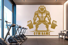 Load image into Gallery viewer, Gator Gym Wall Decor Gator Fitness Wall Art Gym Wall Decals Gator Wall Decal Crossfit Gifts Home Gym Wall Sticker Gym 646RS