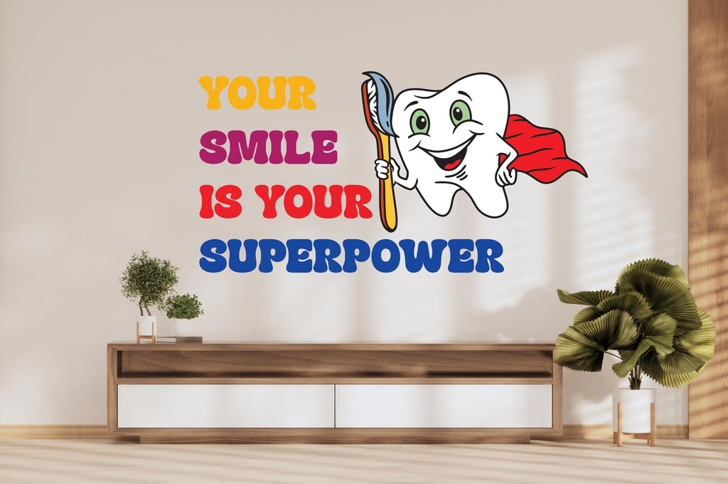 Dental wall decor Smile Dental Stickers Dental Clinic Wall Decal Door Wall Sticker Dental Clinic Wall Décor Tooth wall decal Art 647RS