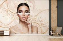 Load image into Gallery viewer, Eyelashes Beauty Salon wallpaper, Beautiful women wall mural, Salon wallpaper, Office Decor, Business Wall Decal, Wall Art Office 654RS