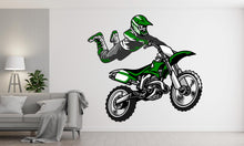 Load image into Gallery viewer, Motocross Wall Decal Dirt Bike Rider Wall Sticker Motorcycle Wall Decor Wall Stickers Nursery Bedroom Decor 667RS