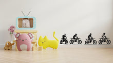 Load image into Gallery viewer, Set of 4- Racing Motocross Wall Decal Dirt Bike Rider Wall Sticker Motorcycle Wall Decor Wall Stickers Nursery Bedroom Decor 665LU