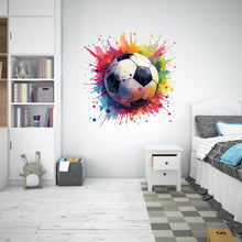 Load image into Gallery viewer, Soccer Ball wall decor, Football Wall Decal Sport Vinyl, Football stickers, Boys Passion, Goal Wall Art, Wall Stickers Kids Room Decor 674RS