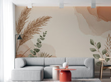 Load image into Gallery viewer, Boho Abstract Wallpaper – Neutral Earth Tones, Minimalist Aesthetic, Modern Wall Mural, Terracotta &amp; Beige Wall Decor 663RS