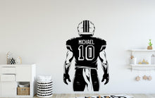 Load image into Gallery viewer, American Football Wall Decal, Football Wall sticker, Football wall art Kids room Decal 002EP
