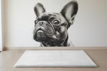 Load image into Gallery viewer, French Bulldog Wall Decal – Monochrome Dog Vinyl Sticker for Pet Lovers – Peel and Stick Animal Mural – Cute Frenchie Wall Art