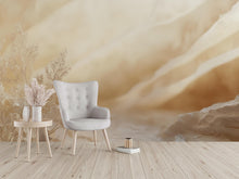 Load image into Gallery viewer, Neutral Floral Wallpaper – Beige Watercolor Flowers Peel and Stick Wallpaper, Elegant Minimalist Bloom Wall Decor for Living Room or Spa