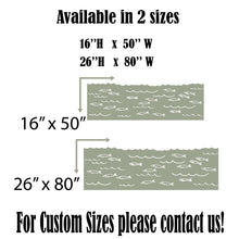 Load image into Gallery viewer, Scalloped Wall Decal, Fish Sea Decals, Boho Wall Decor Decal Nursery, Scalloped Half Wall, Fish Aquarium Wallpaper, Border Wall Decal 656LU