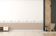 Load image into Gallery viewer, Greek Ancient Wall Border, Scallop Decals, Boho Wall Decor Decal, Boho Nursery, Scalloped Half Wall, Ancient Decor, Border Wall Decal 658LU