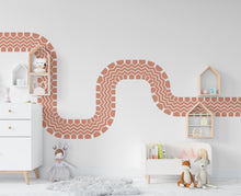 Load image into Gallery viewer, Tire Track Wall Decal Highway Vinyl Sticker Tire Marks Track Wall Decor Kids Playroom Boys Room Wall Art Bedroom Sticker 683RS