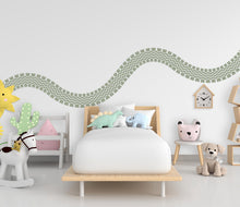 Load image into Gallery viewer, Tire Track Wall Decal Highway Vinyl Sticker Tire Marks Wall Decor Kids Playroom Boys Room Wall Art Automotive Bedroom Mural Sticker 684RS