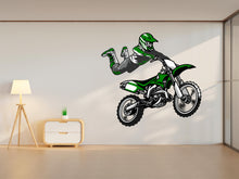 Load image into Gallery viewer, Motocross Wall Decal Dirt Bike Rider Wall Sticker Motorcycle Wall Decor Wall Stickers Nursery Bedroom Decor 667RS