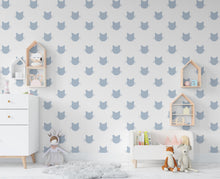 Load image into Gallery viewer, Minimalist Cat Wall Decals – Set of 36 Vinyl Stickers – Cute Removable Cat Face for Nursery, Kids Room, or Cat Lover Gift, Boho Colors 662LU