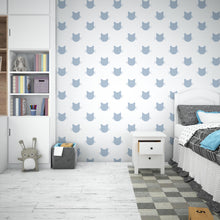 Load image into Gallery viewer, Minimalist Cat Wall Decals – Set of 36 Vinyl Stickers – Cute Removable Cat Face for Nursery, Kids Room, or Cat Lover Gift, Boho Colors 662LU